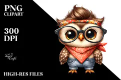 Baby Owl Standing Bandana es Product Image 2