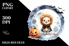 Cute Baby Lion Halloween PNG Product Image 1