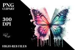 Splashing Butterfly PNG Product Image 2