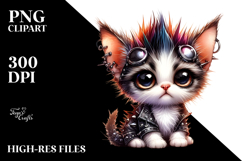 Expressive Baby Kitten, Sublimation PNG Product Image 2