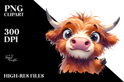 Funny Expressive Cow PNG Product Image 2