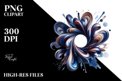 Abstract Glossy Iris, PNG Product Image 2