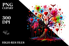Colorful Rainbow Tree PNG Product Image 2