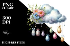 Cute Gnome on a Cloud, Transparent PNG Product Image 2