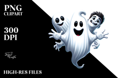 Funny Simple Ghost Digital Painting PNG Product Image 2