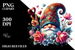 Valentines Gnome Victory PNG Product Image 2