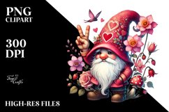 Valentines Gnome Victory PNG Product Image 2