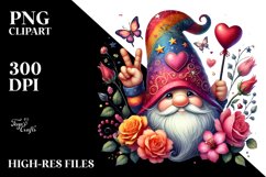 Valentines Gnome Victory PNG Product Image 2