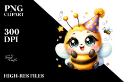 Energic Baby Bee Party Hat PNG Product Image 2