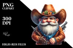 Vibrant Cowboy Gnome PNG Product Image 1