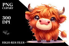 Funny Expressive Cow PNG Product Image 2