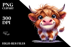 Funny Expressive Cow PNG Product Image 2
