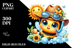 Baby Bee Cowboy Hat PNG Product Image 2