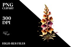 Wooden Foxglove Clipart Product Image 1