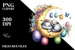 Easter Bunny Clipart |T-shirt, Mug PNG Product Image 8