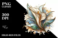 Detailed Stained Calla Lily Marble Golden | Sublimation | Product Image 1