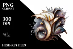 Detailed Stained Calla Lily Marble Golden | Sublimation | Product Image 3
