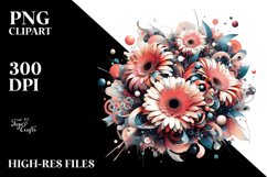Abstract Artistic Large Gerbera Clipart Product Image 3