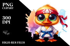 Crazy Eyes Cute Duck PNG Product Image 2