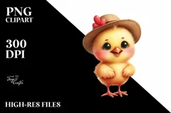 Funny Baby Chicken Legs Hat Eyes | Clipart Product Image 1