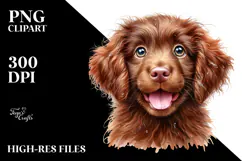 Happy Baby Chesapeake Bay Retriever PNG Product Image 2