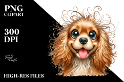 Cute Baby Cocker Spaniel PNG Product Image 2