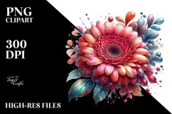 Detailed y Gerbera Clipart Product Image 3