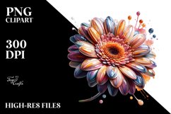 Detailed y Gerbera Clipart Product Image 3