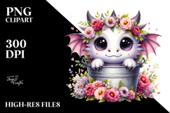 Cute Baby Dragon PNG Product Image 2