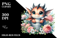 Cute Baby Dragon PNG Product Image 2