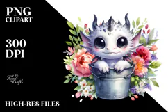 Cute Baby Dragon PNG Product Image 2