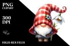 Adorable Gnome with Big Hat, PNG Product Image 2
