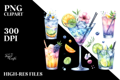 Creative Back View Cocktail PNG Product Image 2