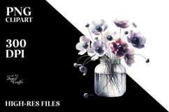 Abstract Watercolor Jar | Vibrant Anemone Product Image 2