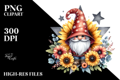 Cute Gnome with Sunflower Frame Product Image 2