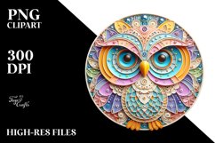 Pastel Owl with Metalic Accents Product Image 2