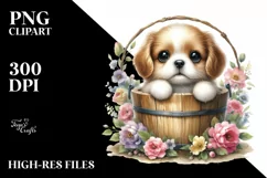 Cute Baby Dog PNG Product Image 1