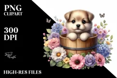Cute Baby Dog PNG Product Image 1