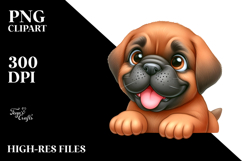 Baby Mastiff Cartoon, Transparent PNG Product Image 2