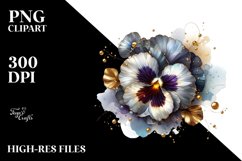 Shiny Pansy Splash Clipart Product Image 3