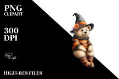 Bear on Moon for Halloween PNG Product Image 2
