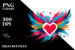 Heart with Wings, PNG Product Image 2