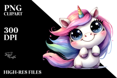 Funny Expressive Unicorn PNG Product Image 2
