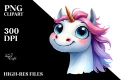 Funny Expressive Unicorn PNG Product Image 2