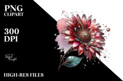 Detailed y Gerbera Splash Clipart Product Image 1