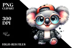 Punk Baby Koala PNG Product Image 2
