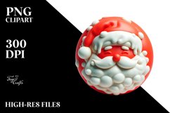 Colorful Santa 3D Martzipan PNG Product Image 2