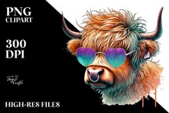 Highland Calf Sunglasses PNG Product Image 2