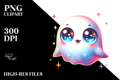 Glowing Baby Ghost, Colorful PNG Product Image 2