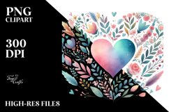 Pastel Heart, PNG Product Image 2